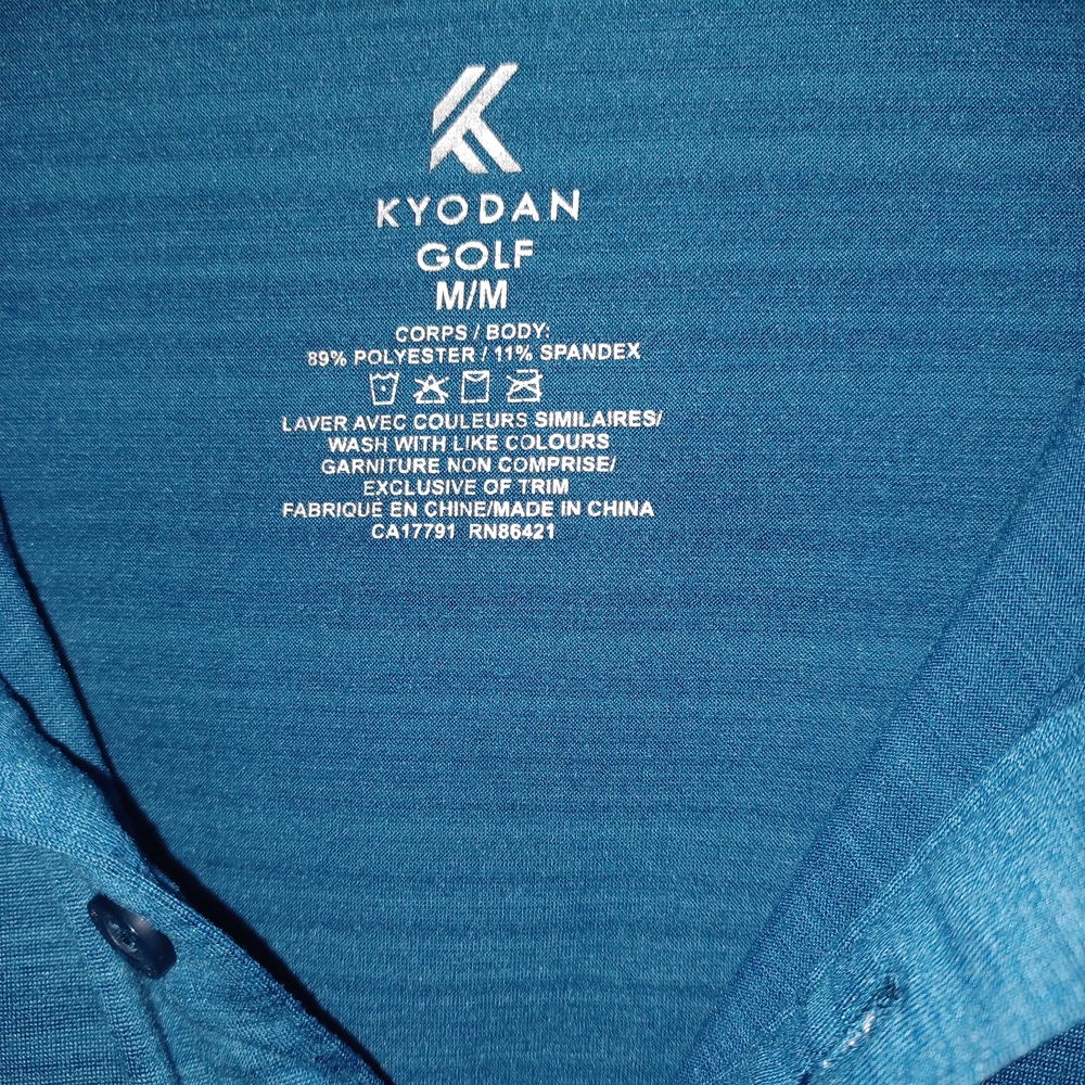 Kyodan Teal Polo Shirt for Men
